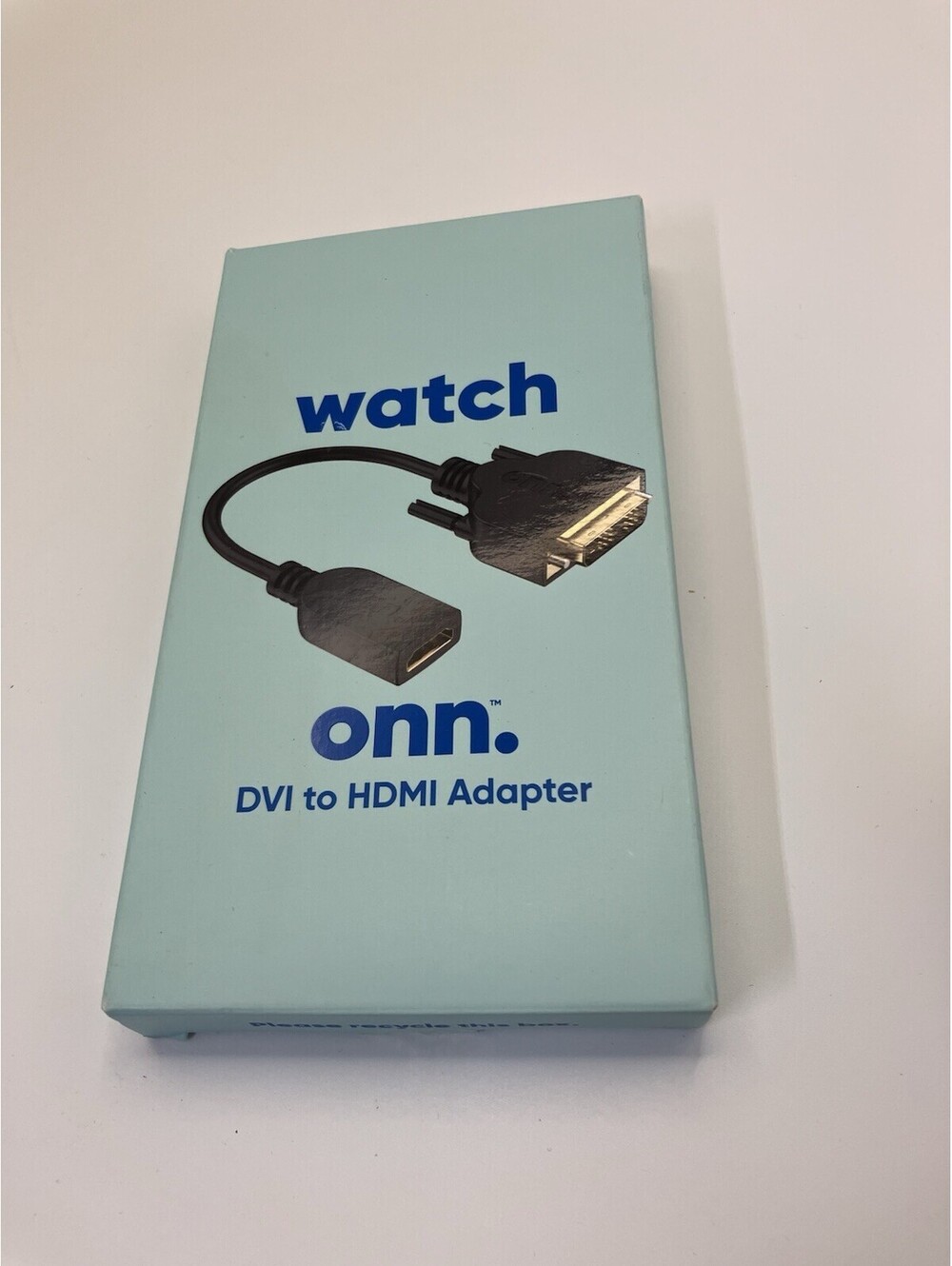 Watch Onn DVI to HDMI Adapter Connects to TV, Projector, PC Monitor Open Box#282